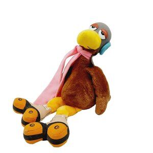 Loon Aviator with Roller Skates Plush Stuffed Animal 15" READ Shoe Comic 1983